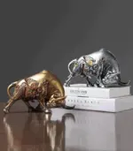 Mechanical Style Bull Statue