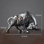 Mechanical Style Bull Statue