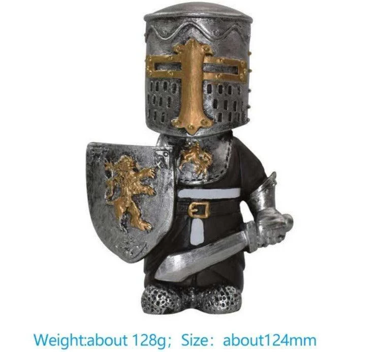 Medieval War Resin Swordsman Knight Statues -