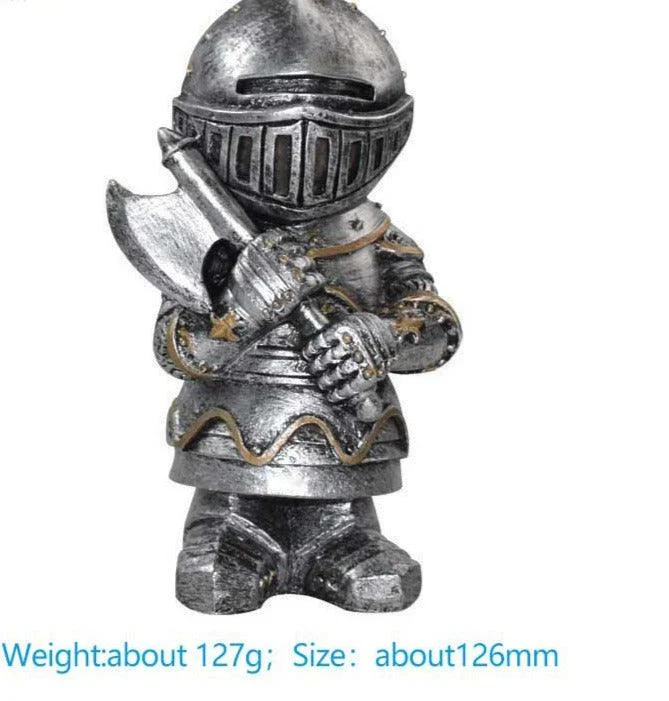 Medieval War Resin Swordsman Knight Statues -