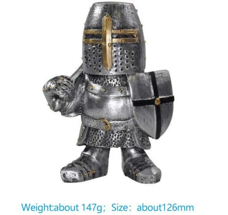 Medieval War Resin Swordsman Knight Statues -