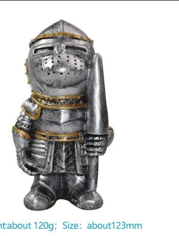 Medieval War Resin Swordsman Knight Statues -