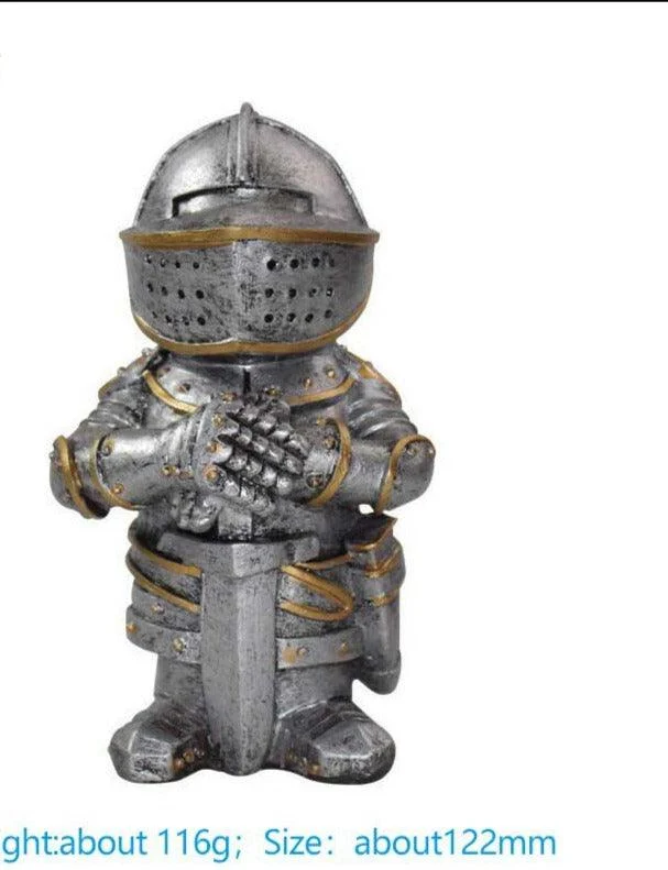 Medieval War Resin Swordsman Knight Statues -