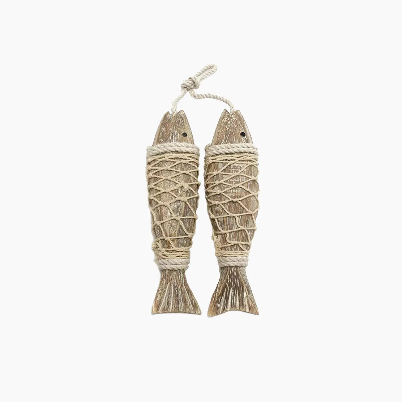 Mediterranean Wooden Hanging Fish -