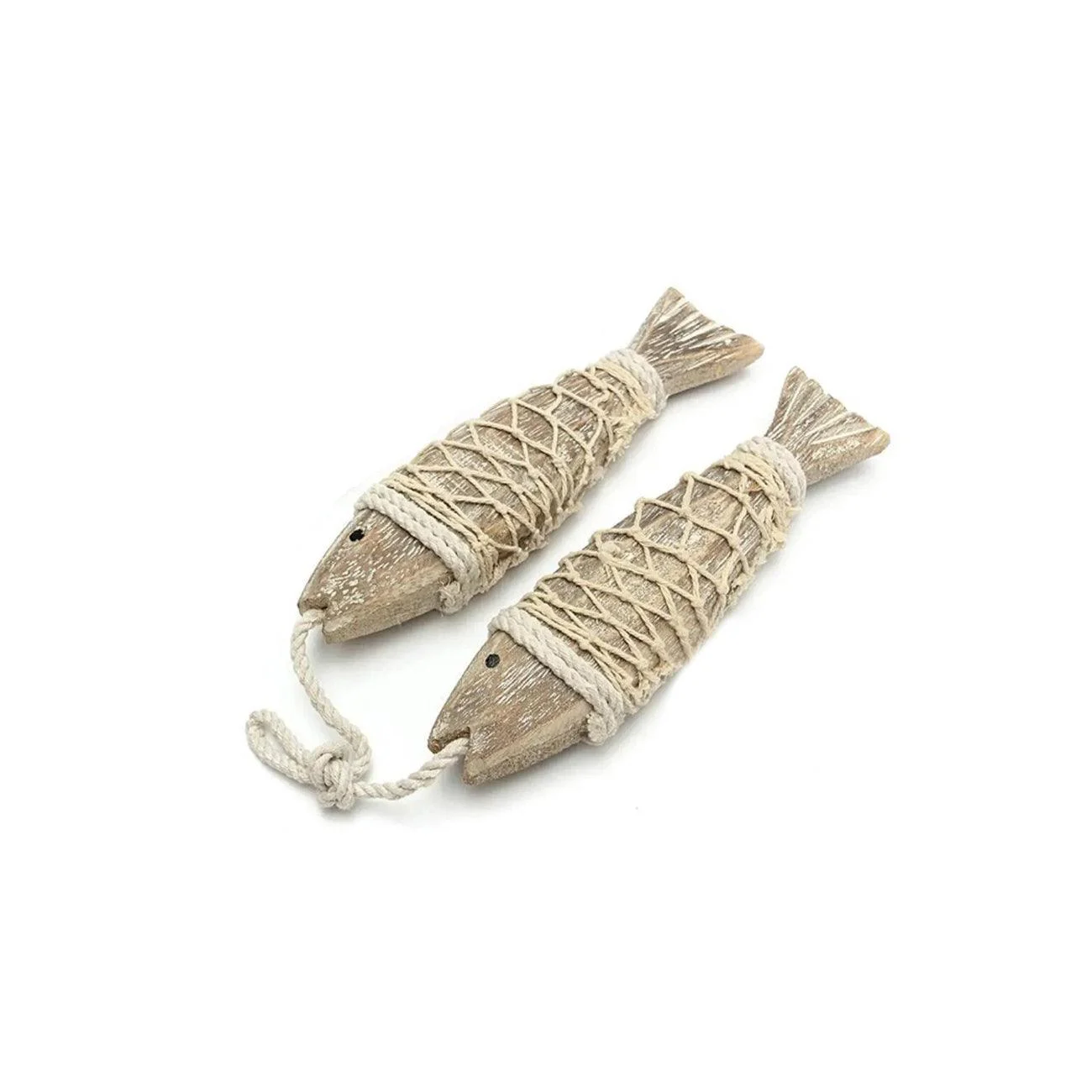 Mediterranean Wooden Hanging Fish -