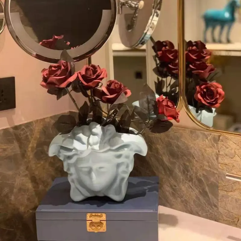 Medusa Human Face Vase