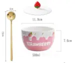 Melting_Cake_Strawberry_Ceramic_Bowl_-_-4333224 Melting Cake Strawberry Ceramic Bowl