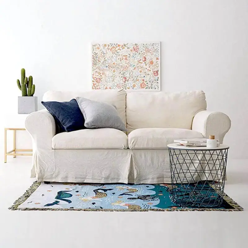 MermaidFringeThrowBlanket Homeko8