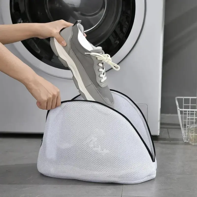 Mesh Laundry Bags Shoes Storage Organizers Washing Machine Shoes Bag Anti deformation Travel Shoes Storage Bag