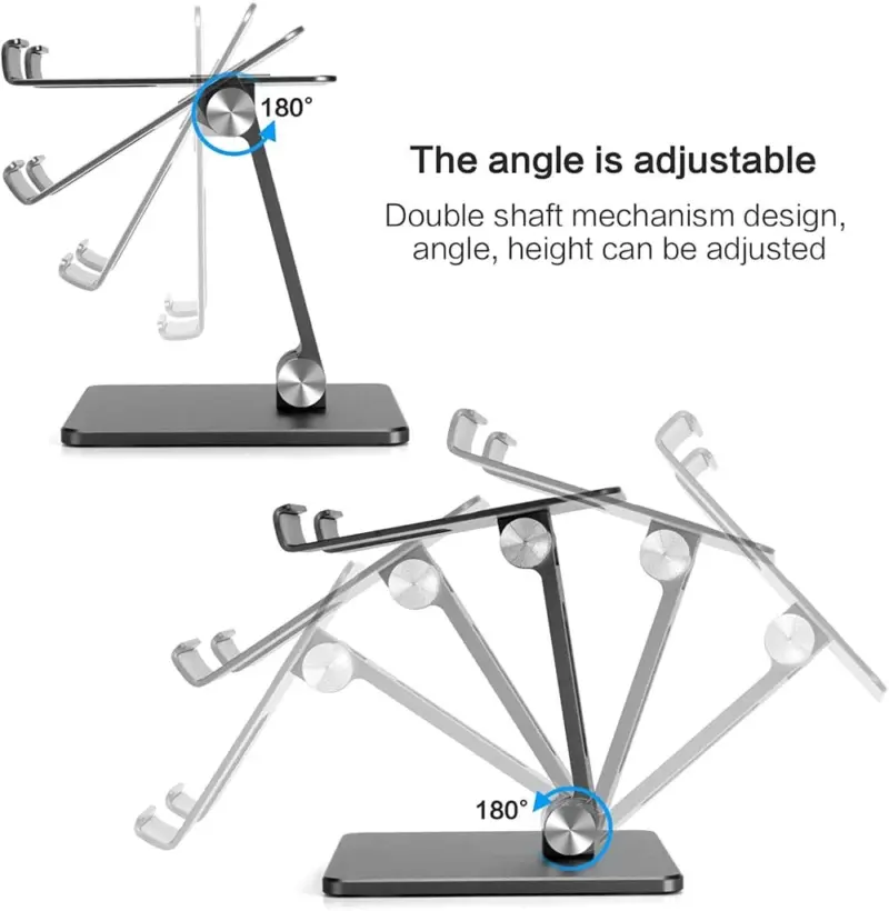 Metal Desk Mobile Phone Holder Stand For iPhone iPad Xiaomi Adjustable Desktop Tablet Holder Universal Table 35e61454 d93e 49b5 9594 8ef8ec7c710e