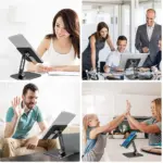 Metal Desk Mobile Phone Holder Stand For iPhone iPad Xiaomi Adjustable Desktop Tablet Holder Universal Table 4edc6ca3 f7f1 4381 a780 2d6742a3ad87