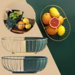 MetalFruitandVegetableHolderWithDetachableBasket Homeko5