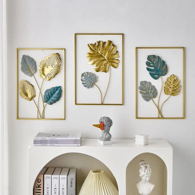 MetalLeafWallDecor Homeko4