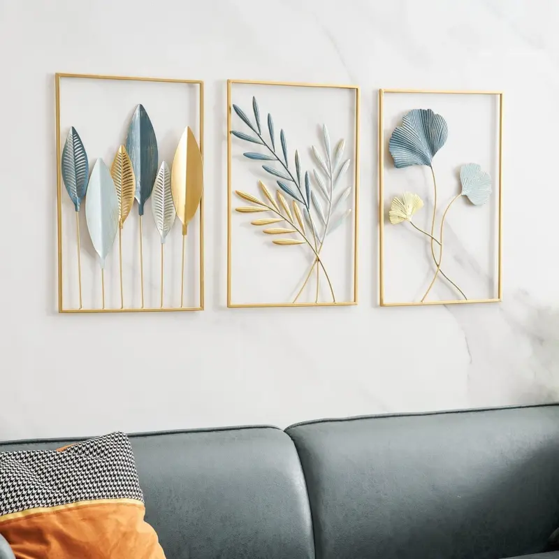 MetalLeafWallDecor Homeko5