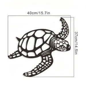 Metal Sea Turtle Wall Decoration