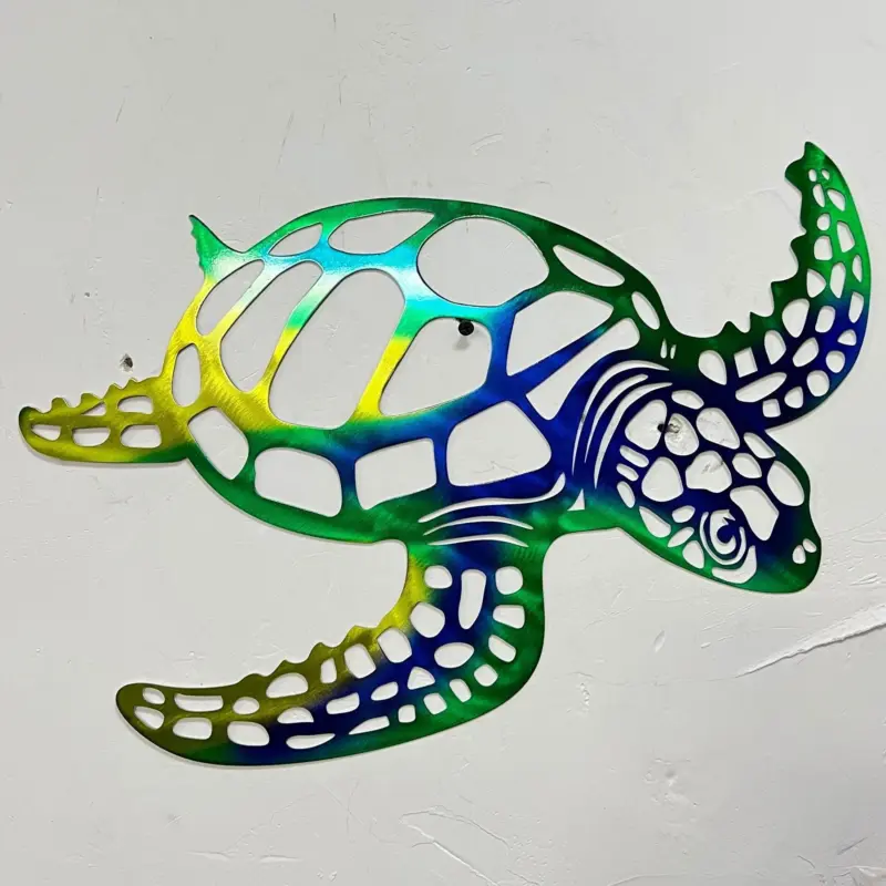 MetalSeaTurtleWallDecoration Homeko4