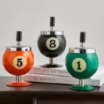 Metal Billiards Ashtray