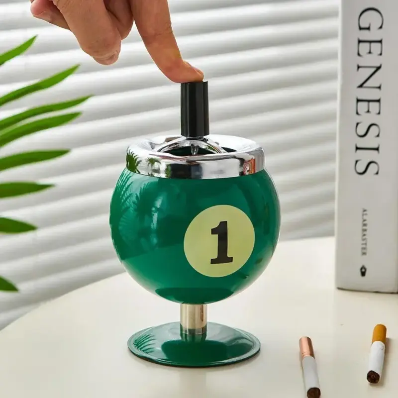 Metal Billiards Ashtray