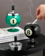 Metal Billiards Ashtray