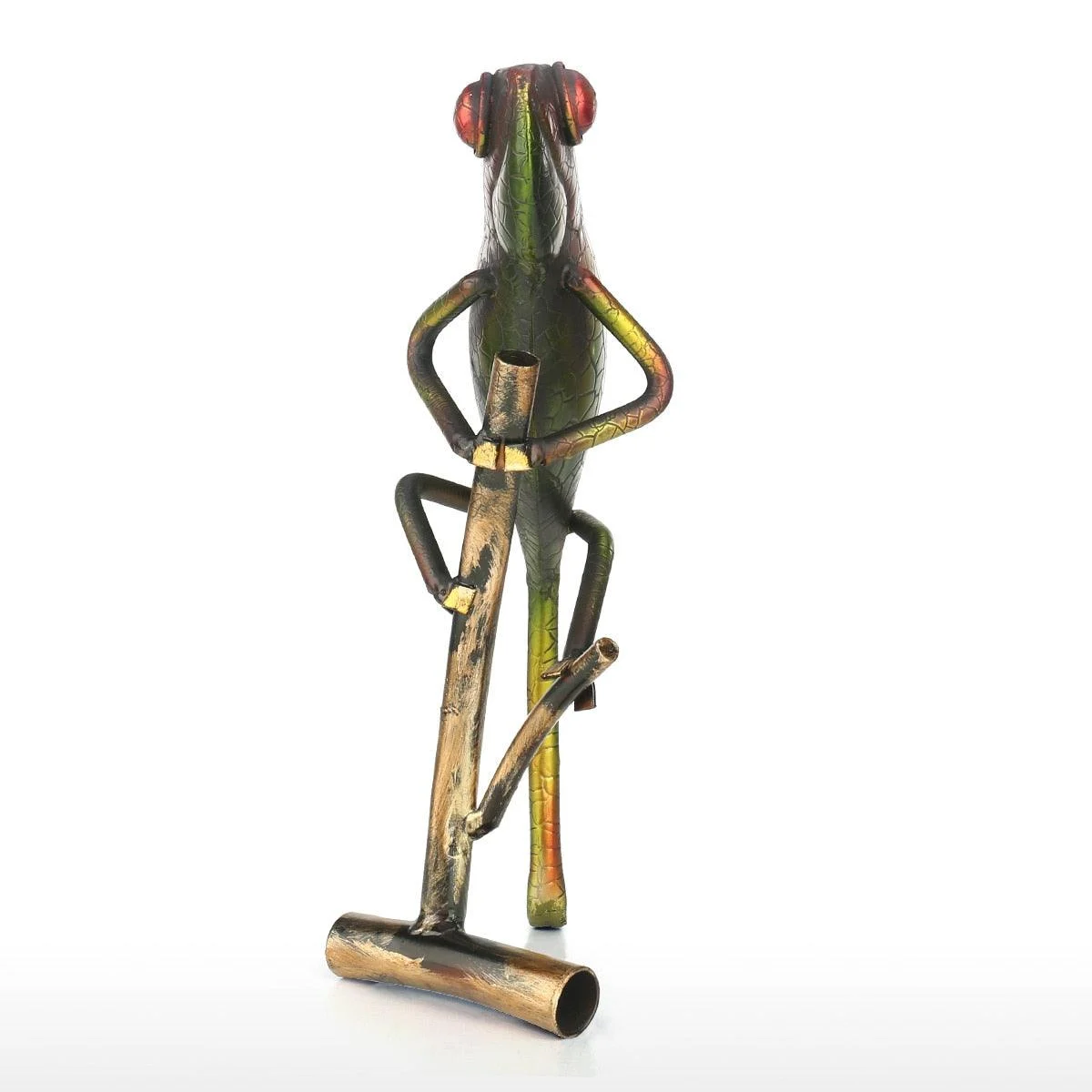 Metal Cameleon Home Decor Sculpture -