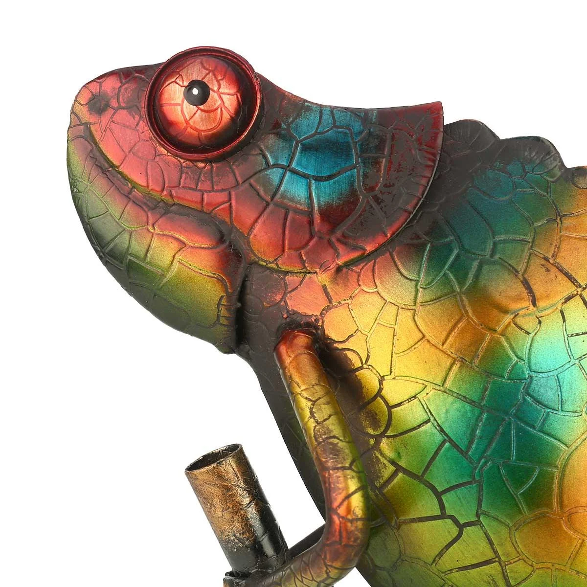 Metal Cameleon Home Decor Sculpture -