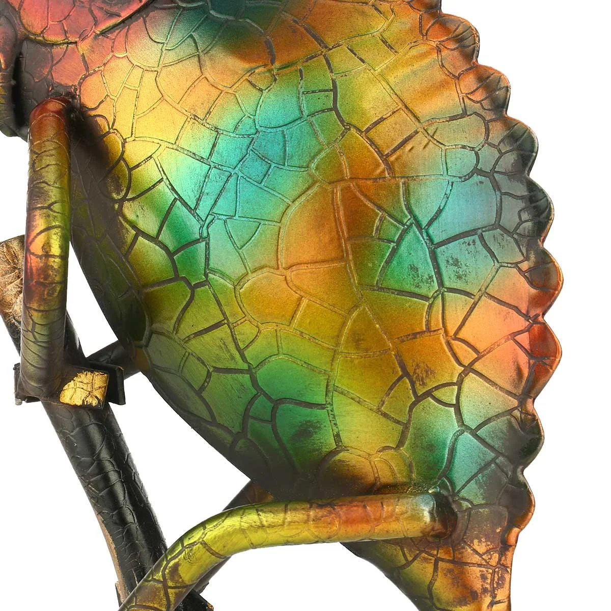 Metal Cameleon Home Decor Sculpture -