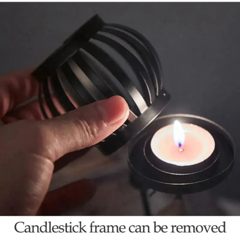 Metal Candlestick Handmade Sculpture