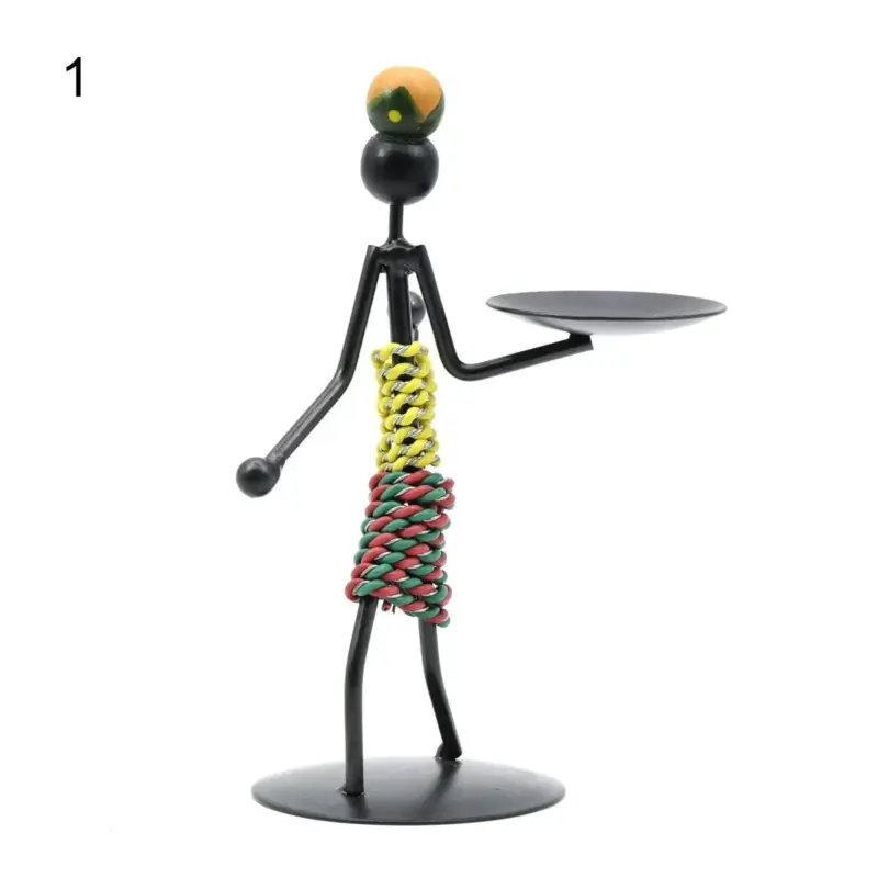 Metal Candlestick Handmade Sculpture