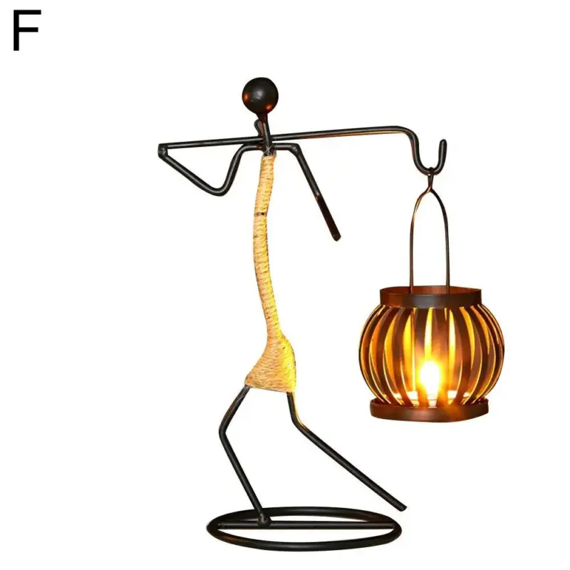 Metal Candlestick Handmade Sculpture