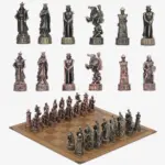 Metal Chess 32pcs Luxury Knight Dragon Sculptures and Statues