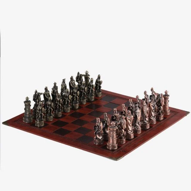 Metal Chess 32pcs Luxury Knight Dragon Sculptures and Statues -
