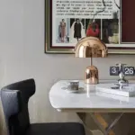 Metal Deep Mushroom Table Lamp