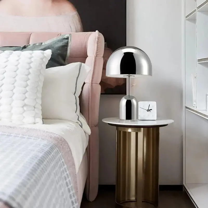 Metal Deep Mushroom Table Lamp