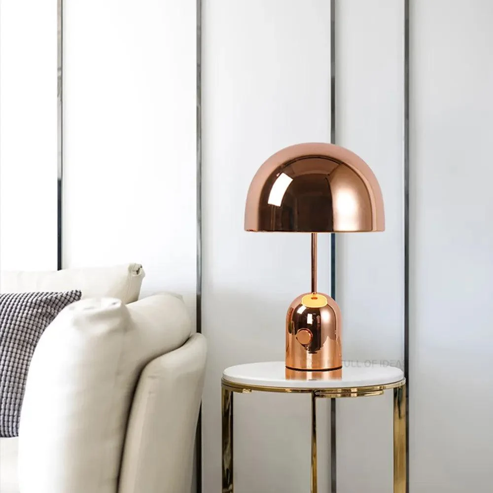 Metal Deep Mushroom Table Lamp -