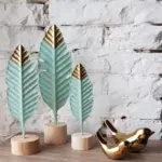 Metal Feather Ornament