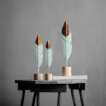 Metal Feather Ornament