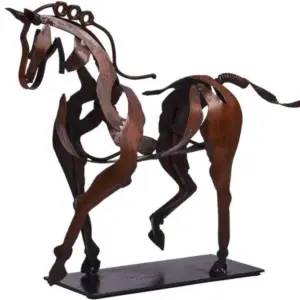Metal Horse Sculpture - 