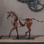 Metal Horse Sculpture