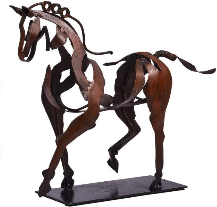 Metal Horse Sculpture -