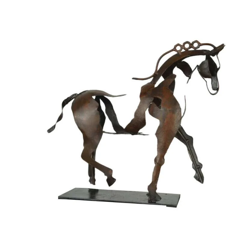 Metal Horse Sculpture -