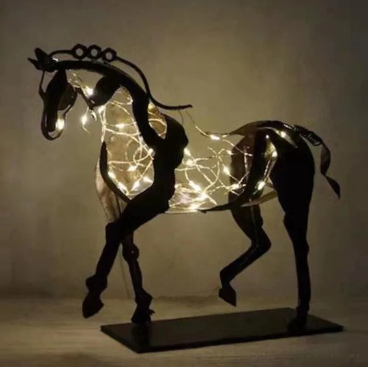 Metal Horse Sculpture -