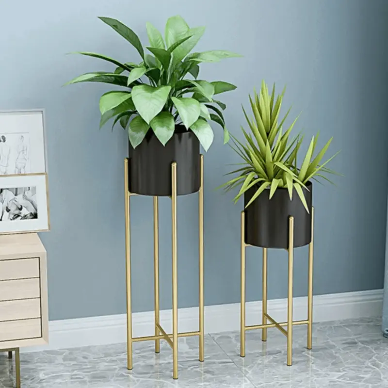 Metal Planters 2 Piece Set