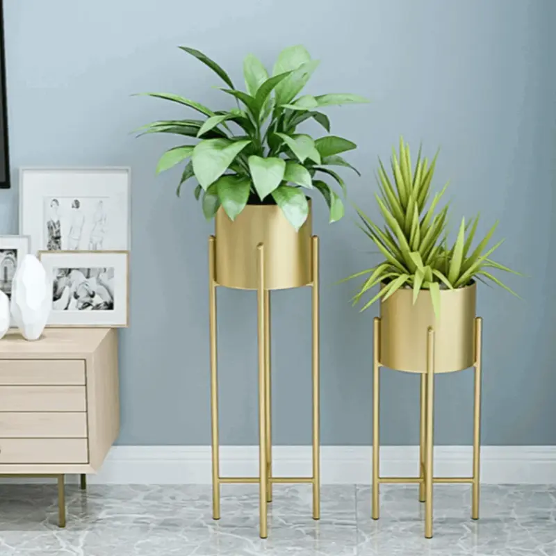 Metal Planters 2 Piece Set