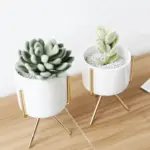 Metal Tripod Flower Vases