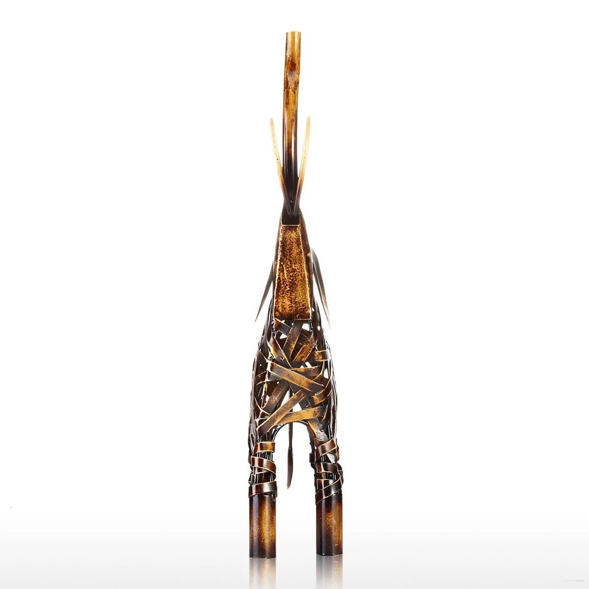 Metal Weaving Elephant Home Decor Sculpture -