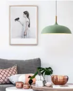 MetalandWoodPendantLampsinSoftPastelShades Homeko2