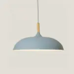 MetalandWoodPendantLampsinSoftPastelShades Homeko4