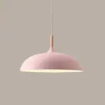 MetalandWoodPendantLampsinSoftPastelShades Homeko7