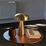 Metalic Mushroom Touch Lamp