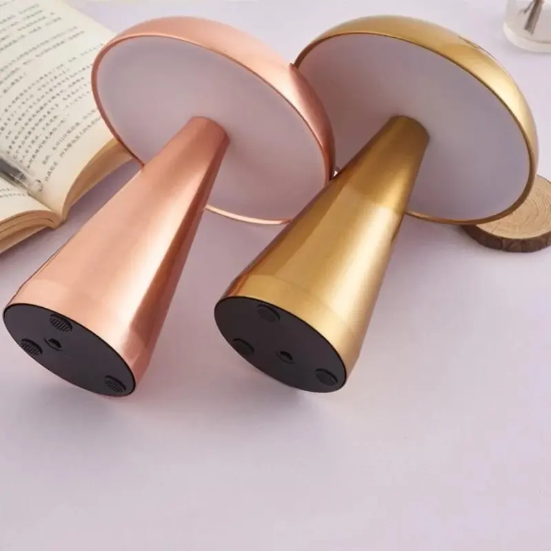 Metalic Mushroom Touch Lamp